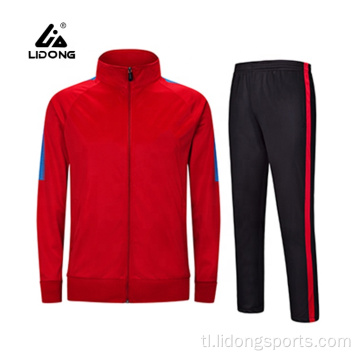 Mga pakyawan na lalaki sportswear jogging red running trackuit